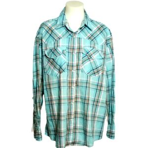 Canyon Guide Western Pearl Snap Long Sleeve Shirt Sz XL